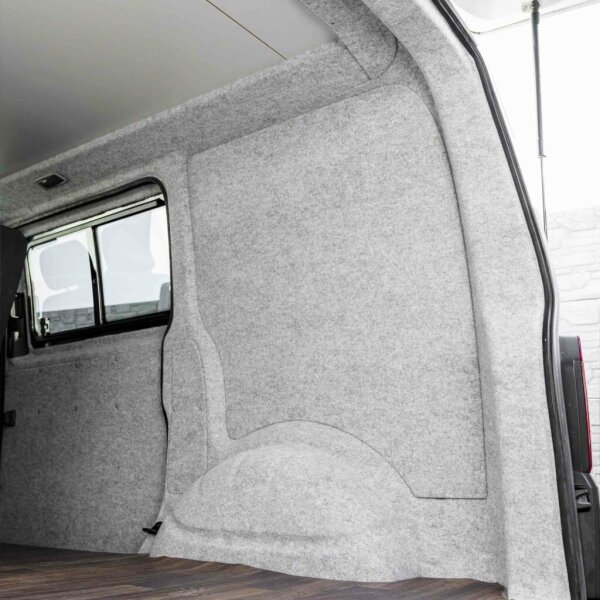 B4F Original Carpet-Filz Silbergrau-gemasert gefaltet 2m²