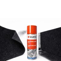 B4F Original Carpet-Filz Anthrazit gerollt 6 m² / 3mb mit Kleber