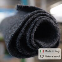 B4F Naturwolle-Filz Anthrazit - WELSH | Gerollt 6 m²...