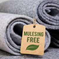 B4F Naturwolle-Filz WELSH Silbergrau – 4-Way-Stretch 6 m² / 4mb
